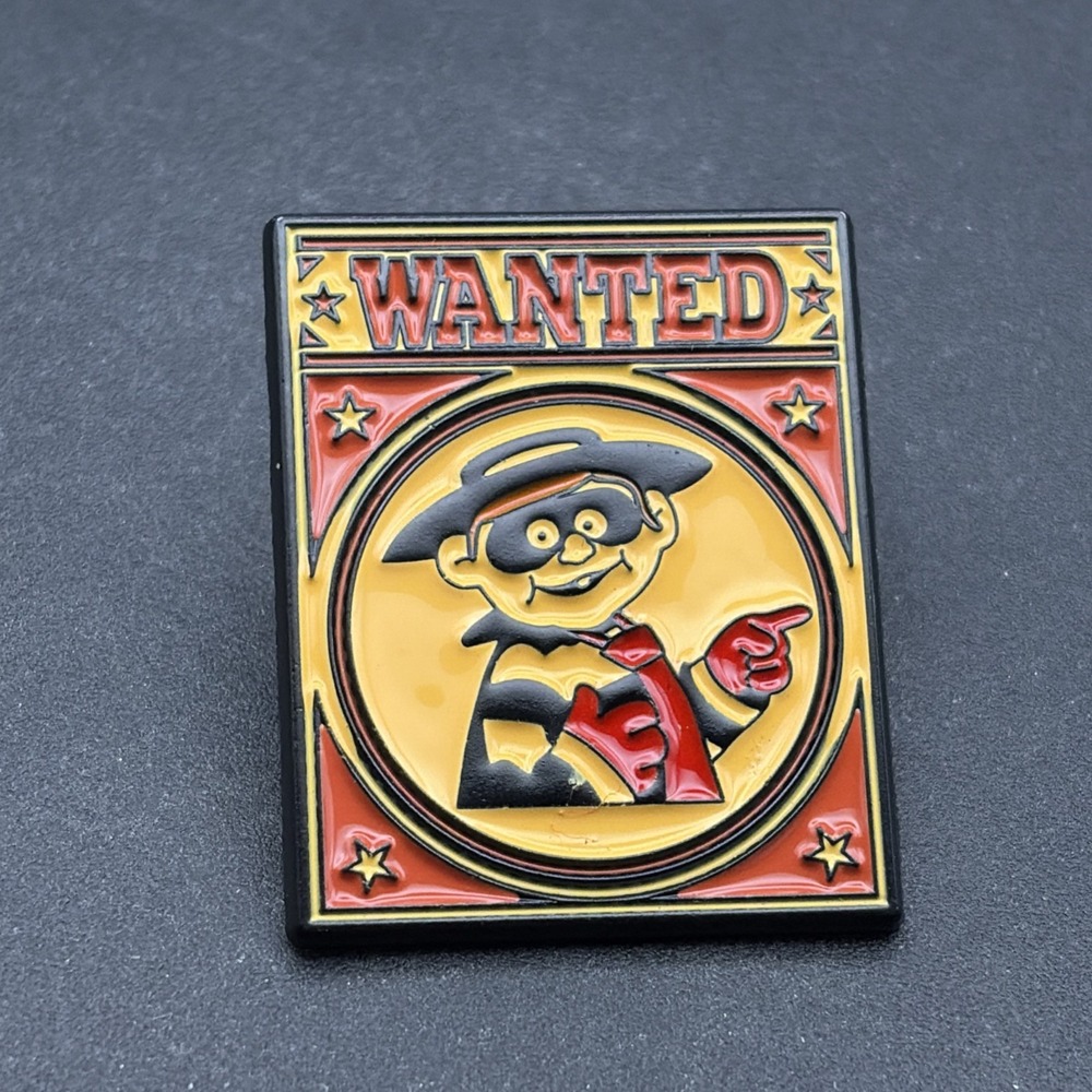 McDonald’s Hamburglar Wanted Poster Lapel Hat Pin